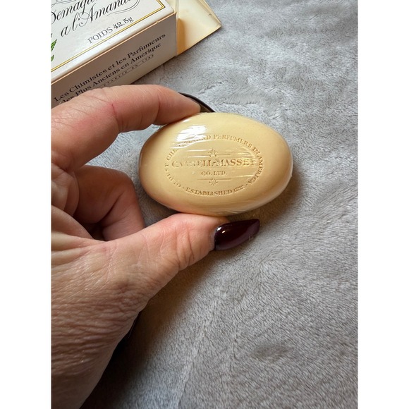 Vintage Caswell-Massey Almond Soap Set‎ Cold Cream & Cleansing Bar - Picture 8 of 9